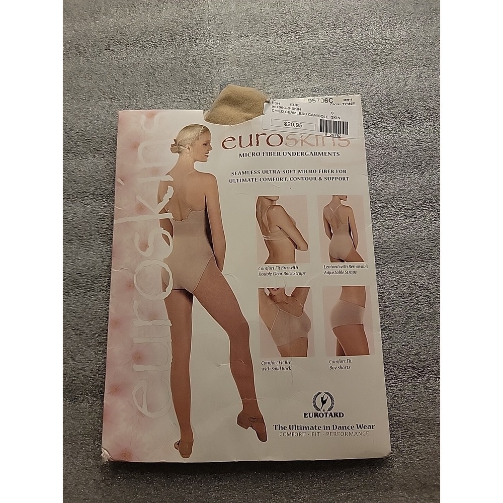 Euroskins Micro Fiber Undergarment‎ Child Seamless Camisole Skin Tone Size Small